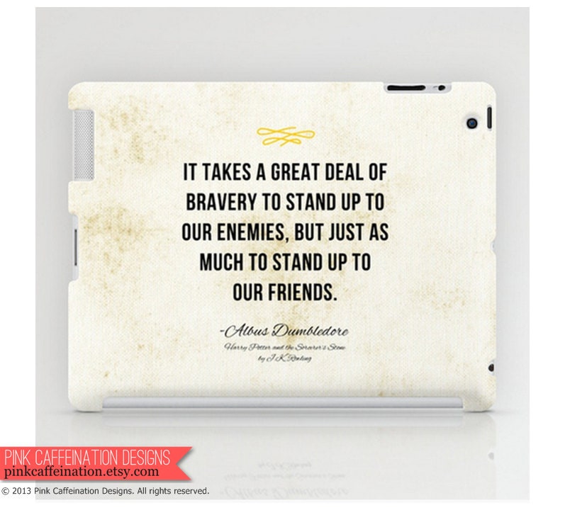Harry Potter iPad Case Cover Accessories / Dumbledore Inspirational Quote iPad Mini Case / Harry Potter iPad and iPad Mini Case