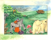 Noah's Ark, note / greeting card