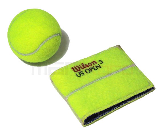 Recycled Tennis Ball Folding Wallet with Print