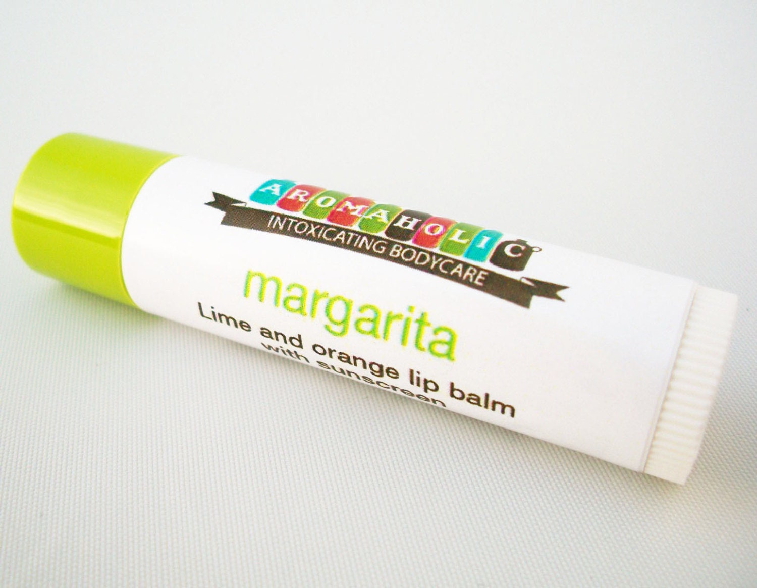 Margarita lip balm - lime and orange natural lip balm - Margarita flavored lip balm with sunscreen