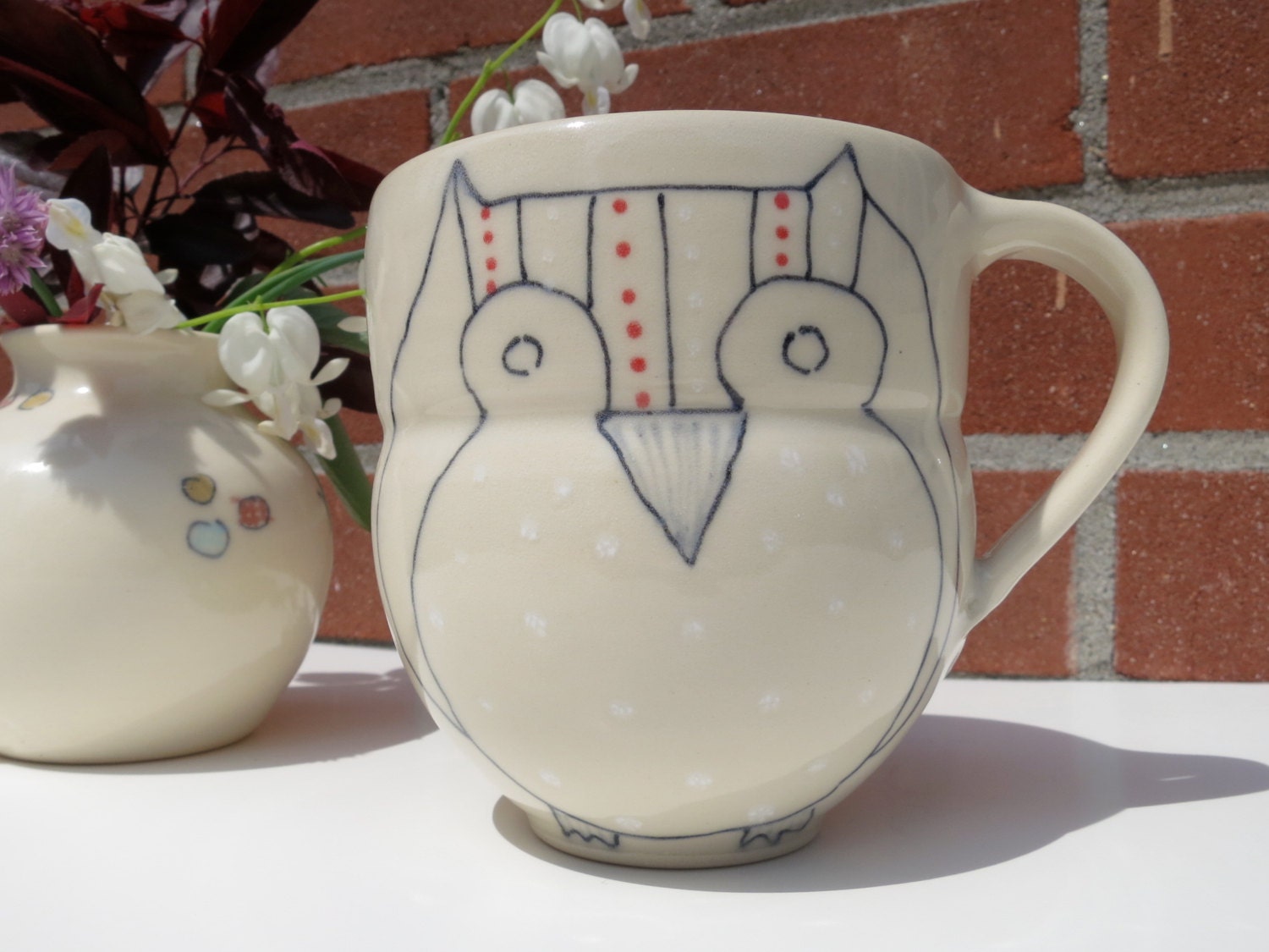 Handmade Coffee Cup- Owl Mug