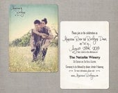 Vintage Wedding Invitation - the "Marissa"