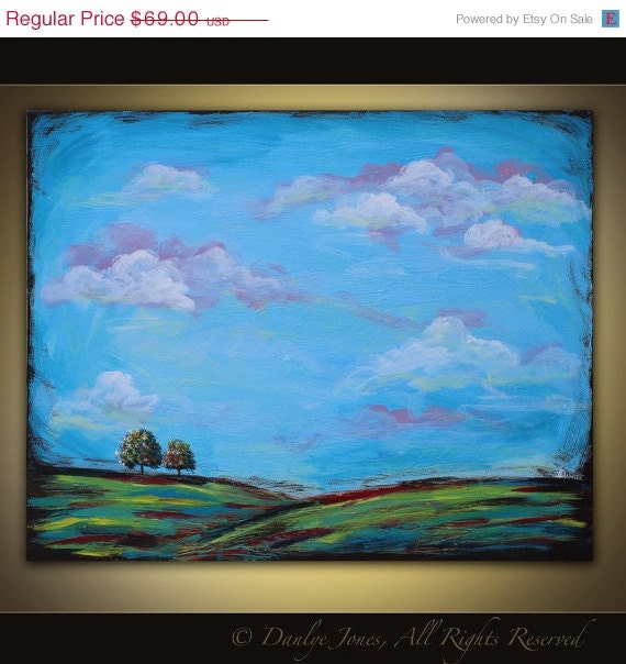 Landscape Painting original acrylic on canvas 20x16