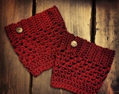 Crochet Boot Cuffs - Boot Toppers - Made to Order - Customize