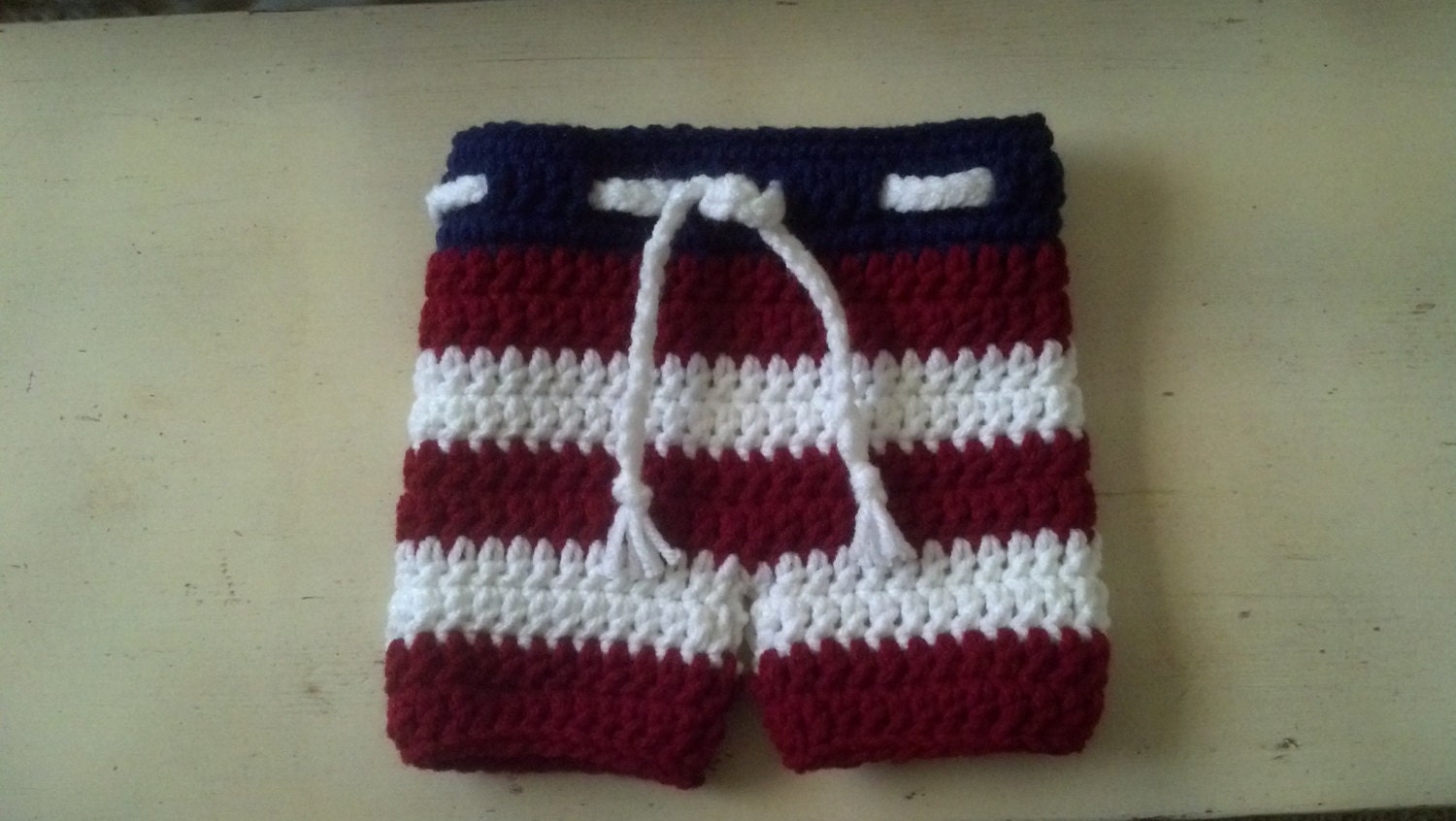 Newborn to 3 months crochet shorts You choose color(s)