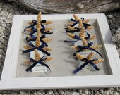 Large Beach Wedding Rustic Crackle and Chippy Painted Sand Boxes for Guest Favors like Sand Dollar or Starfish- Choice of Color