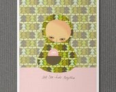 Hide Together 8x10 / Illustration Print, Digital Print, Giclee, Kids Room, Nursery Art, Friendship, Love, Romance, Quirky Modern Art