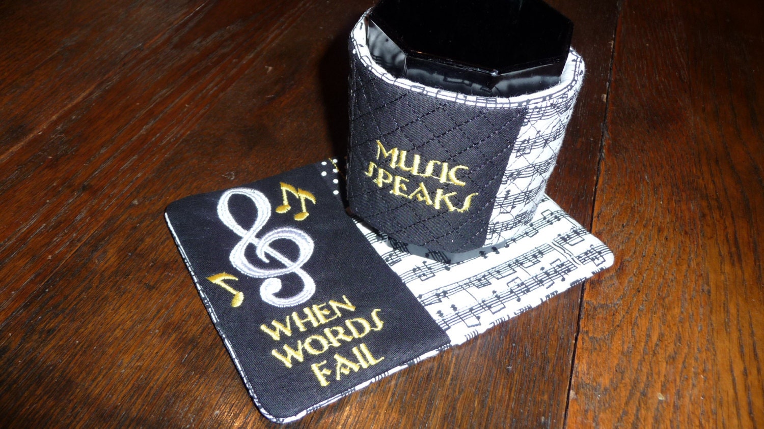 When Words Fail Music Speaks Mug Rug and Cozy