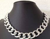 Doll House,  Large Chunky Silver Chain, Silver