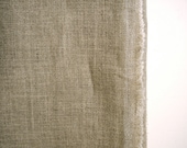 Yardage - 100% linen fabric plain putty oatmeal natural colour by the yard wide width for sewing or upholstery - thecathedral