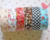Colorful fabric tapes for scrap booking (1)