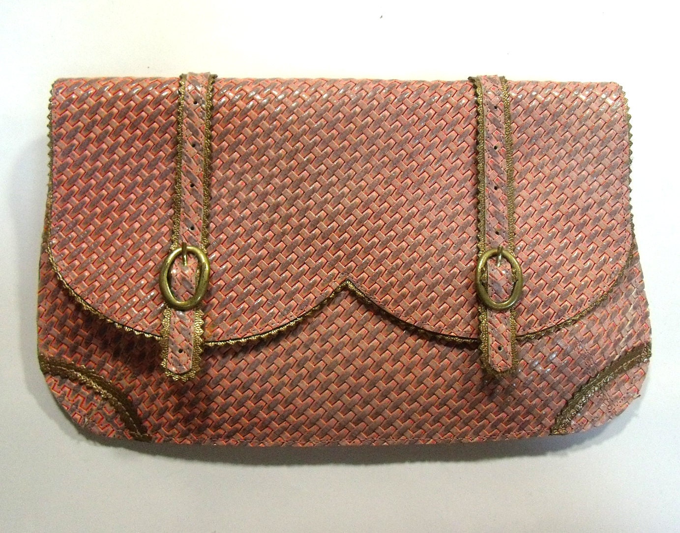 Holiday Sale - Fancy Pink leather purse