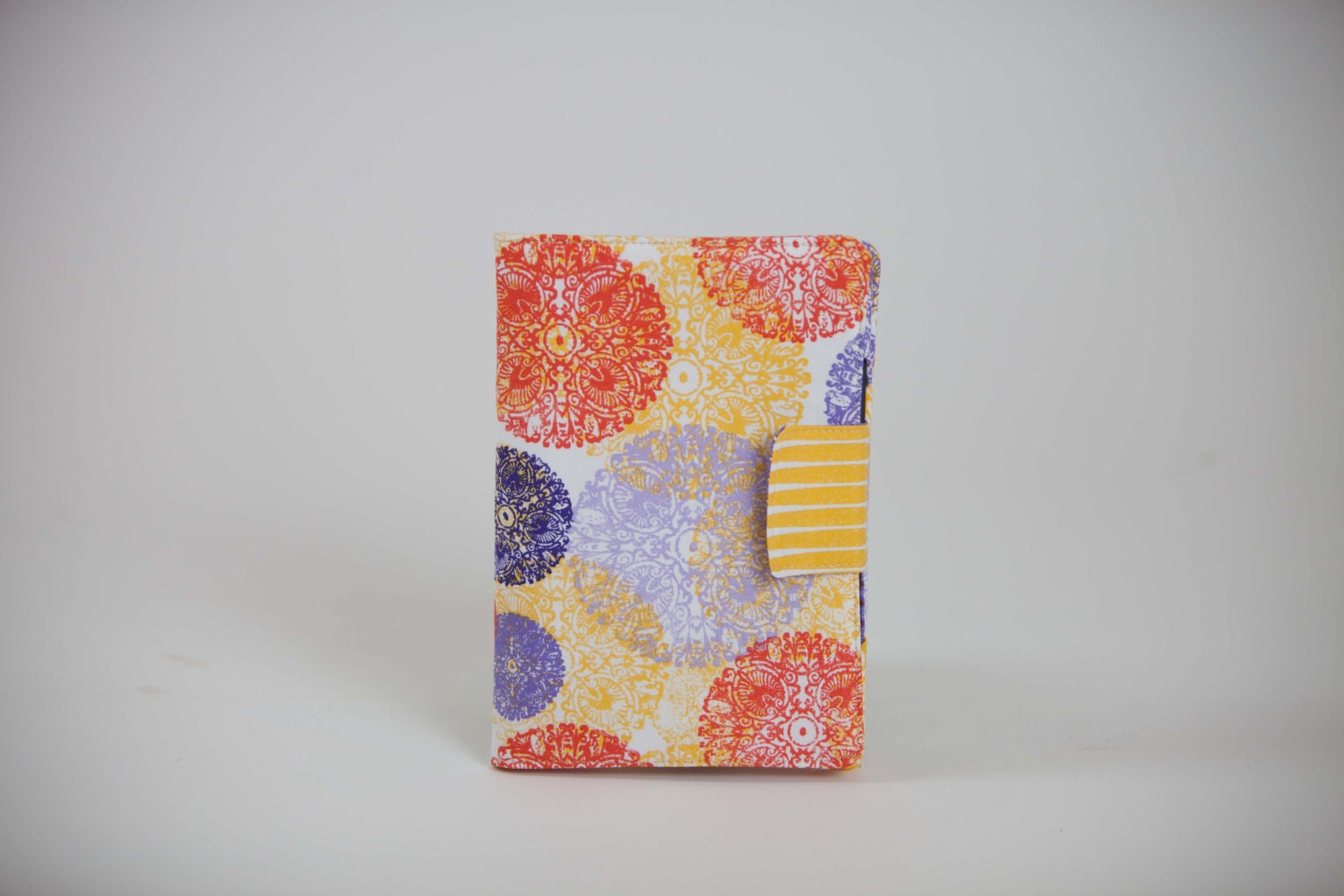 Kindle Fire Case, Kindle Fire Cover, Kindle HD Cover, Kobo Case, Nook Color Cover, eReader Book Cover - yellow red purple Ty Pennington
