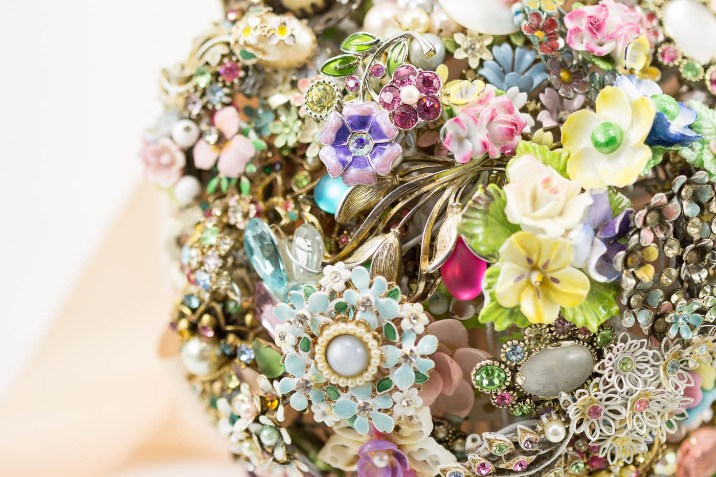Micro Garden Pastel Brooch Bouquet - Ready to Ship