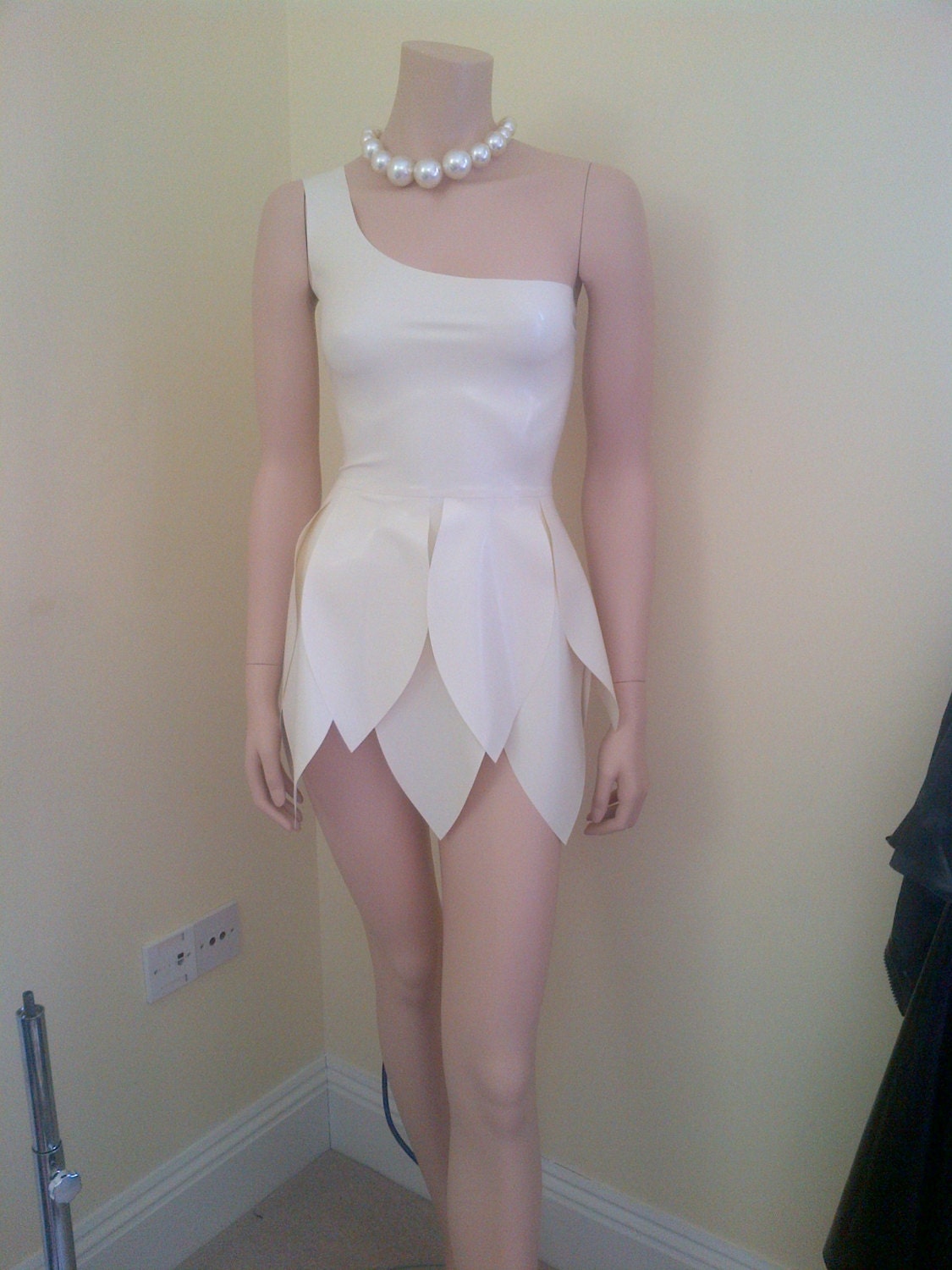 Wilma Flintstones Inspired Rubber Latex Dress
