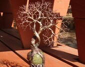 Tree Of Life Soul Mate SPiRiTs Australian Rainforest Green Jasper Sphere original art, Wedding, Anniversary, Fathers Day, Summer gift ideas