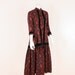 Victorian Bustle Wrapper / / Antique Rollar Printed  //  1880s // M