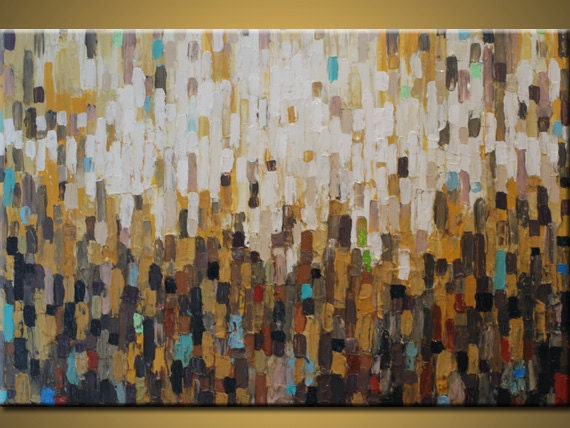 Original Abstract  painting Acrylic  Landscape painting on canvas Contemporary  Palette Knife Large Textured   Home Decor 24x36