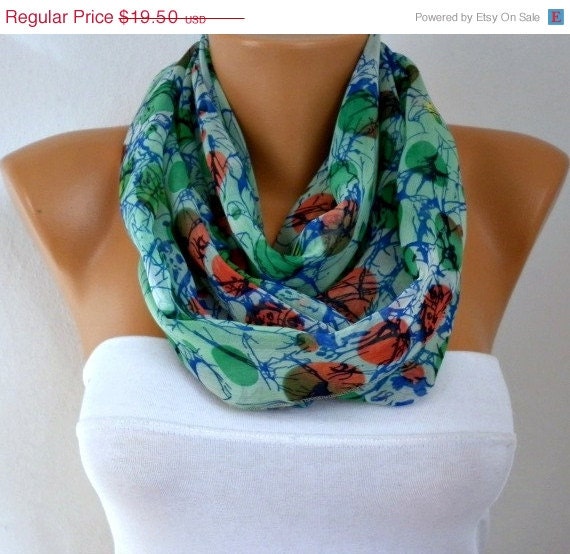 BIG SALE Infinity Scarf Shawl Circle Scarf  Loop  Scarf Gift -fatwoman