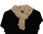 Scarf Knit Beige Tan Quartz 62"