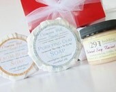 Natural Daily Skin Care Gift Set - 2 Soaps & Soy Facial Cream, moisturizer, face wash, all skin types, cleanser, acne, clay, glycerin