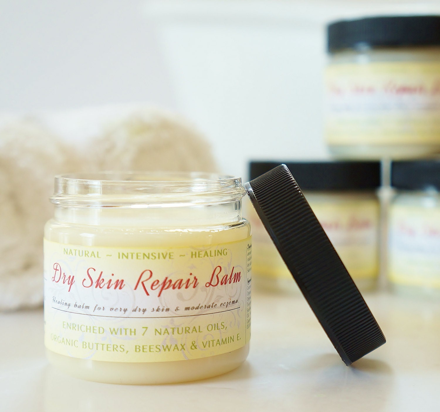 PEDICURE FOOT REPAIR Set - Pedi Soap & Dry Skin Repair Balm - feet, handmade, scented, heel balm