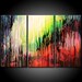 Modern Abstract Painting ORIGINAL 54x36 Canvas Acrylic Colorful Fine Art by Federico Farias