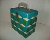 Vintage 45 RPM Record Case With 49 Records and 11 Record Adapters Inserts Instant Collection