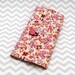Double Pointed Knitting Needle Organizer Or Pencil Crayon Organizer - Orange and Purple Paisley Fabric