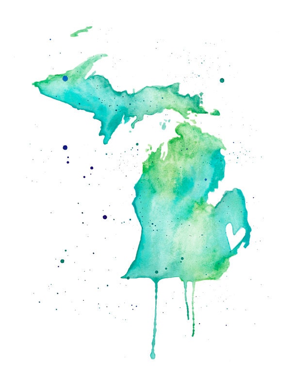 5x7 - Michigan Love