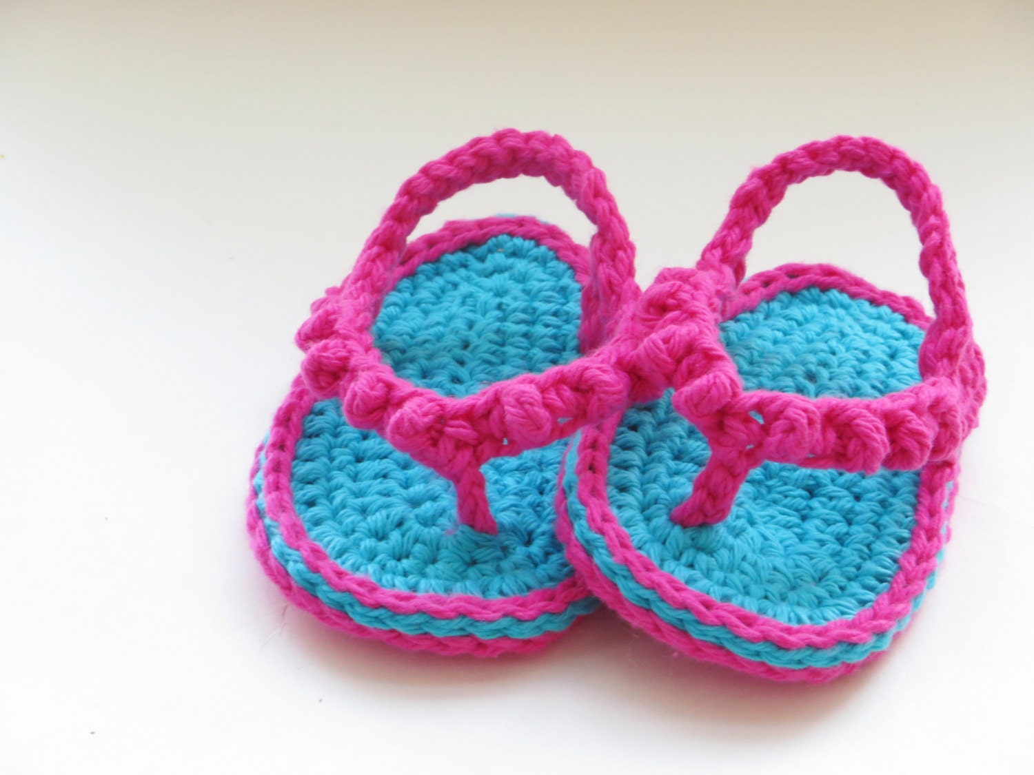 Crochet Pattern, Baby Flip Flops or Thongs for Girls, Crochet Pattern in 4 sizes pdf pattern
