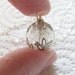 Dandelion Necklace, Dandelion Seeds, Botanical Pendant, Tiny Glass Orb, Eco Friendly