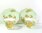 Vintage Rosina Bone China Made In England Tea Cups