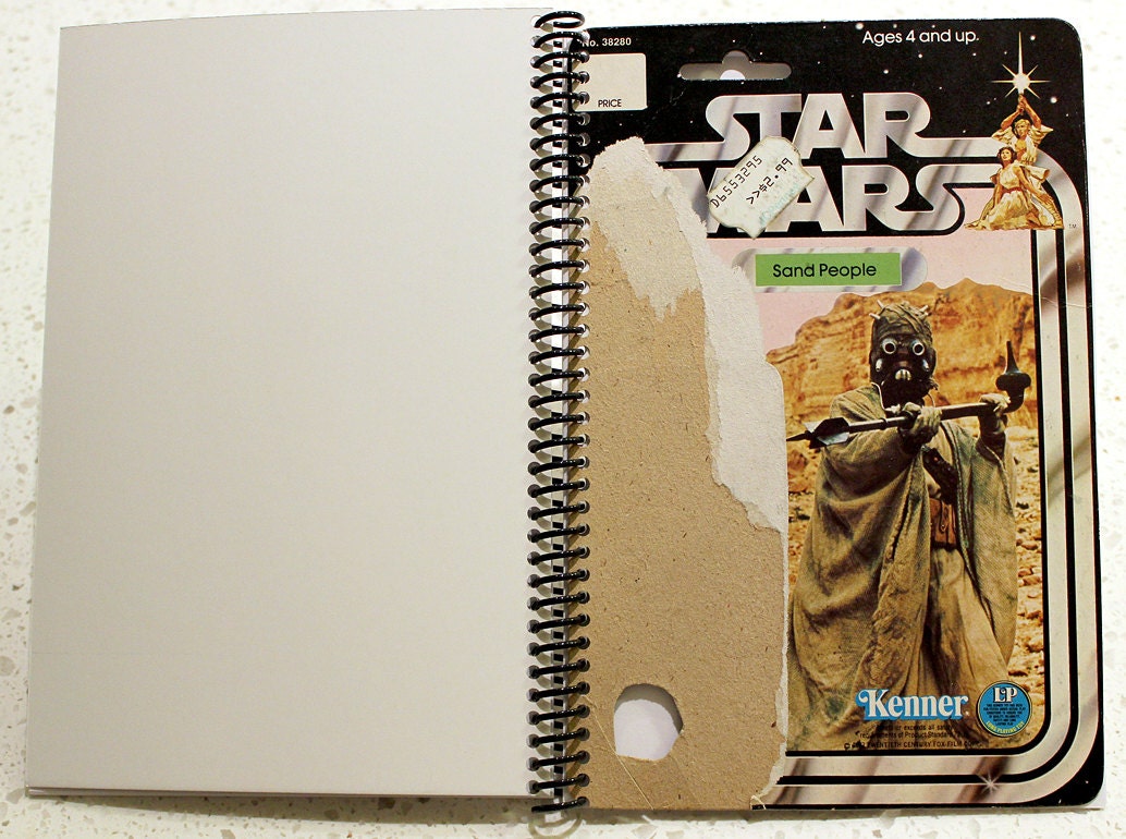 Sand People (Tusken Raider) Recycled Original Vintage Star Wars Notebook