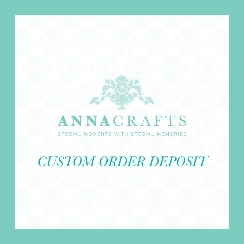 Wedding cake topper, Decoration, Gift, Keepsake - Listing for the Deposit payment