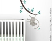 Monkey Branch II Wall Decal by LittleLion Studio
