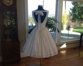 Tea Length Wedding SWEET SUMMERTIME, Backless Eyelet