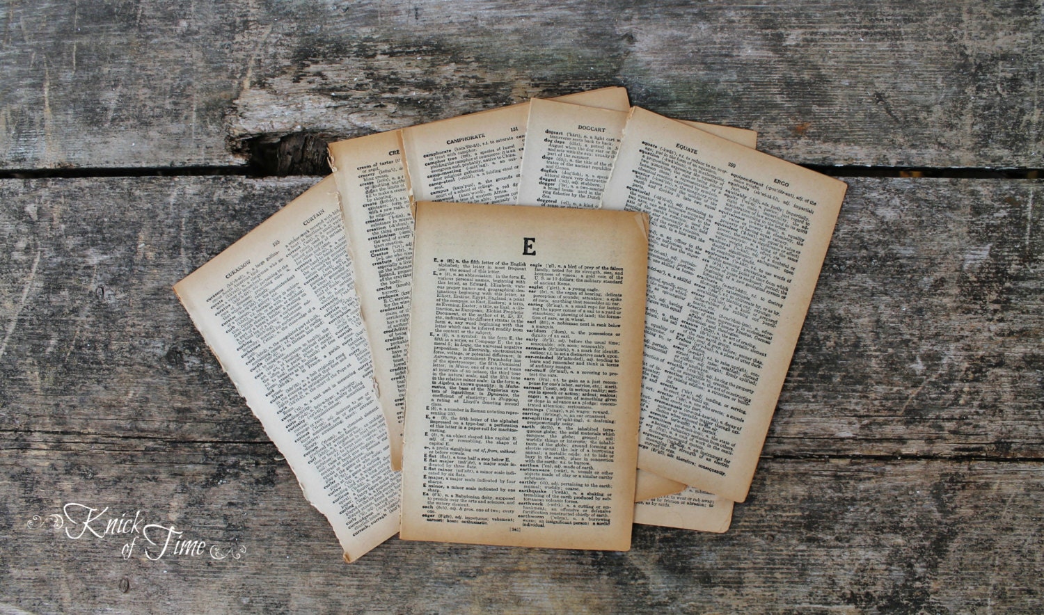 Antique Dictionary Pages - Collection of 50 Pages for Home Decor, Altered Art or Scrapbooking