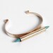 Turquoise Dagger Cuff Bracelet