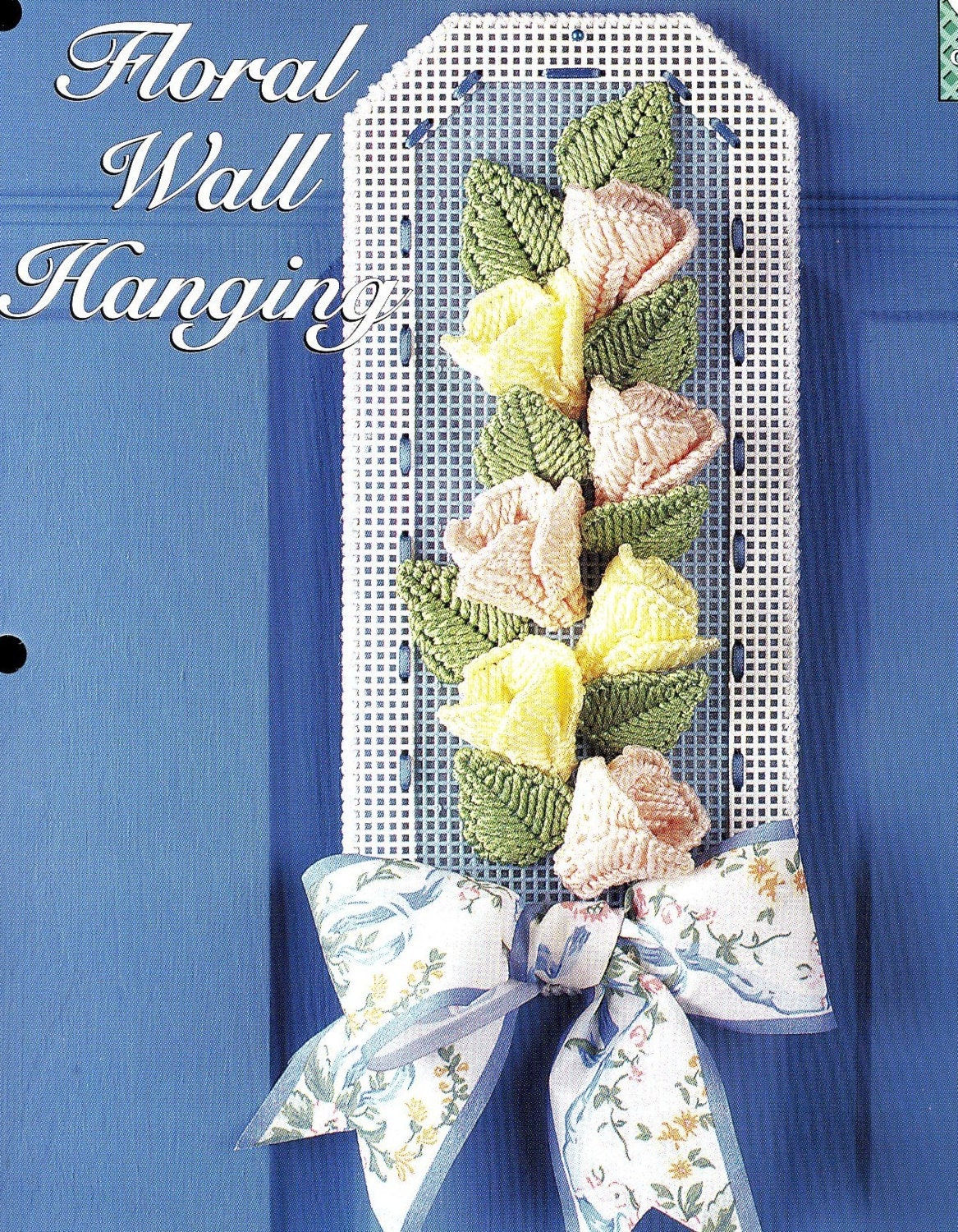 Items similar to Floral Wall Hanging Plastic Canvas Pattern on Etsy