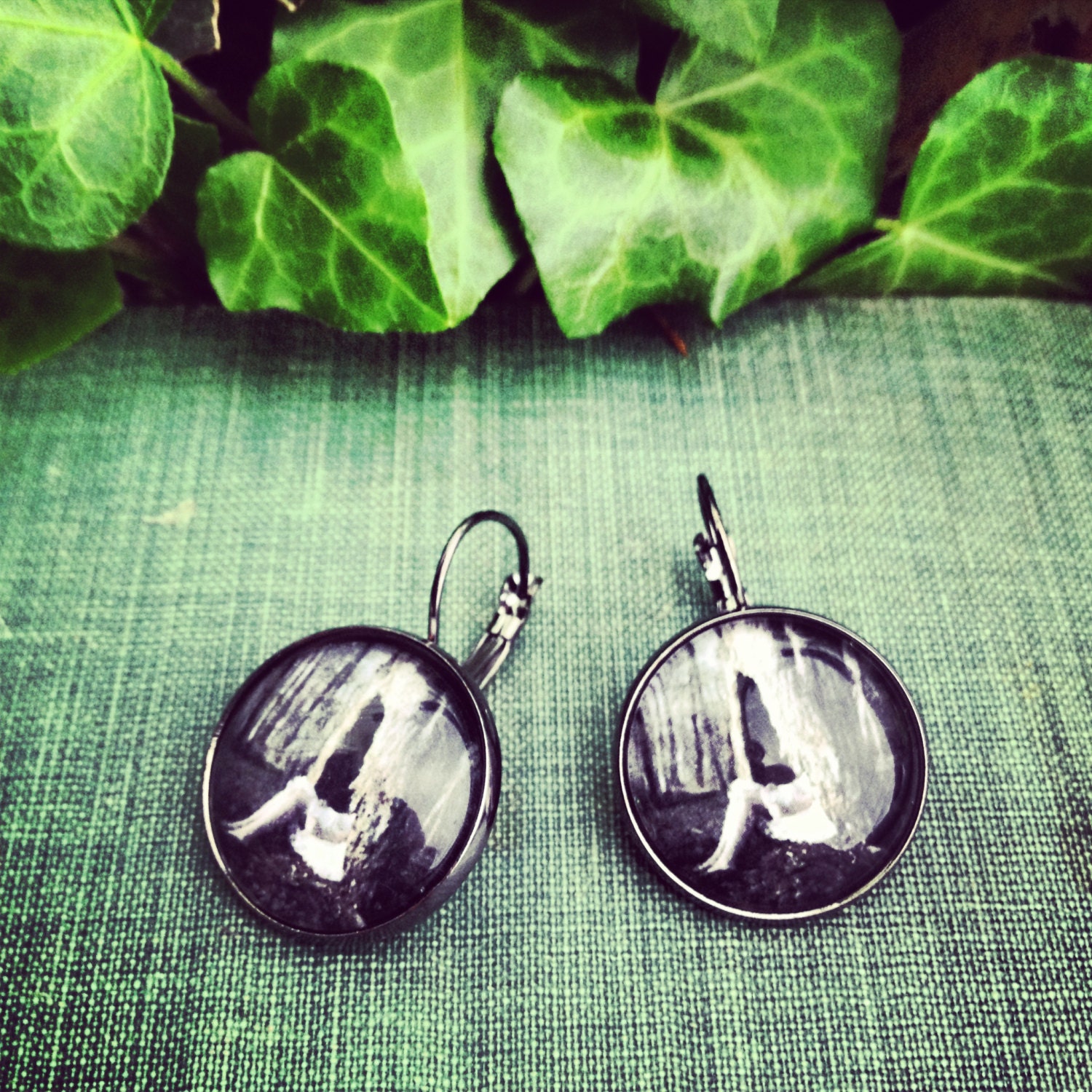 Home 20mm Glass Dome Earrings