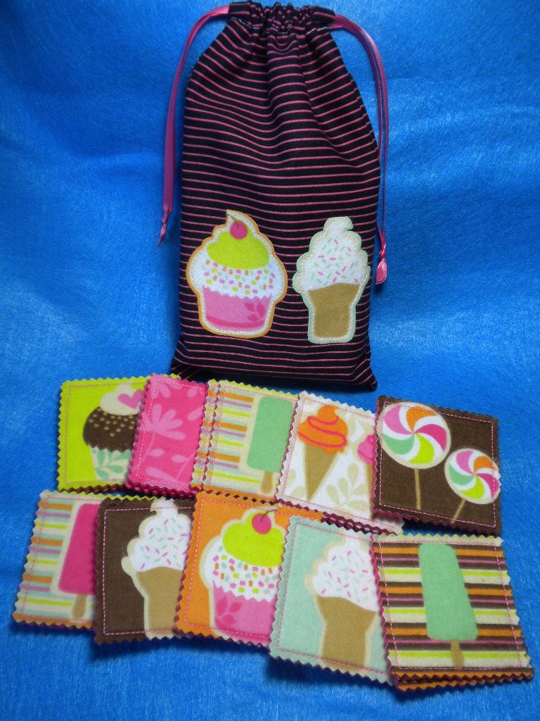 DELICIOUS DELIGHTS - Memory Game for Toddlers - Cards in a Pouch