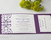 Purple Wedding / Violet Wedding / Pocket Wedding / Shimmer Wedding / Crystal Wedding / Sample
