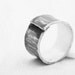 Silver Men Ring- Organic Oxidized - Black Adjustable - One of a Kind