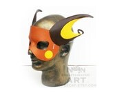 Electric Mouse Raichu - Handmade Leather Masks - fan art mask