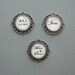 Personalized Satin & Lace FLASK GARTER -- Ivory and Champagne (Other Colors Available)