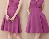 Strange land/womens clothing/knee dress/fit/A shape/sleeveless/fit/24 colors/custom made