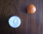 Sweet Orange pure essential oil soy candle - fresh cut fruit, spring, summer, uplifting, cheerful scent
