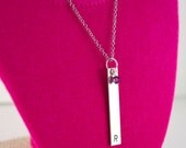 Personalized Hand Stamped Metal Necklace - Initial Necklace - Name Necklace - Affirmation/Positive Word Neclace