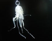 Glowing in the dark translucent  jellyfish- Necklace